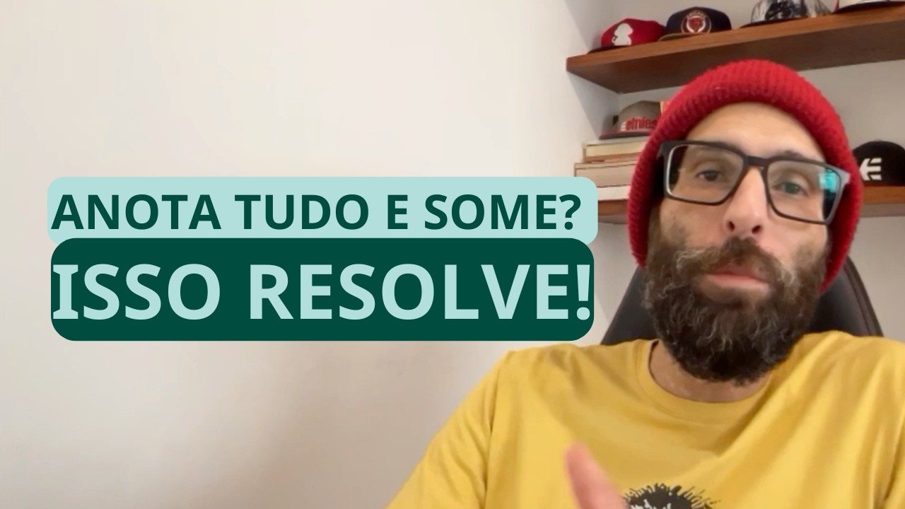 Estuda, anota tudo e depois esquece? Resolvi isso