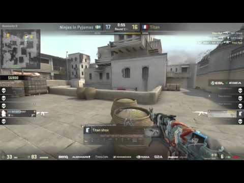 shox fakeplant clutch against NIP   Ninjas in Pyjamas vs Titan   ESL ESEA Pro League Season 2