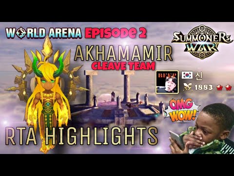 Cleave Team with Akhamamir in World Arena (RTA) - Summoners War