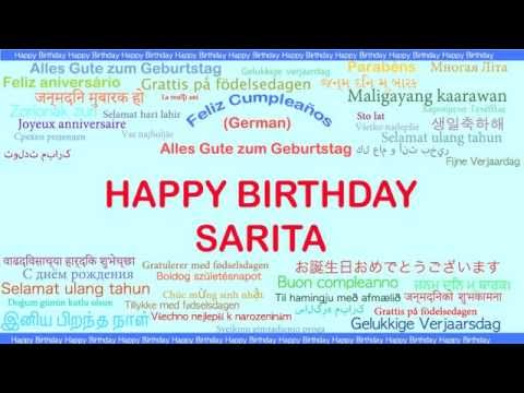 Saritaindian Indian pronunciation   Languages Idiomas - Happy Birthday