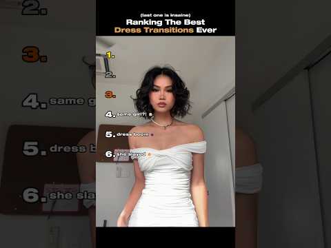 Ranking The Best Dress Transitions Ever #dress #ranking #usa #tiktok