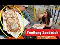 Super Cheesy Triple Sandwich Footlong At GrillZone Surat Triple Layer Sandwich Street Food
