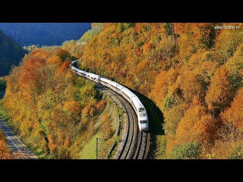 Herbst an der Geislinger Steige - Eisenbahn