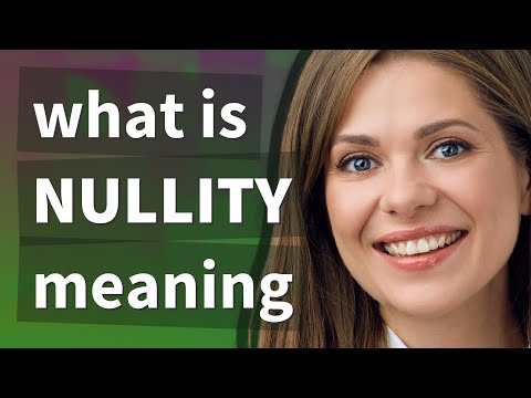 Nullity Definition