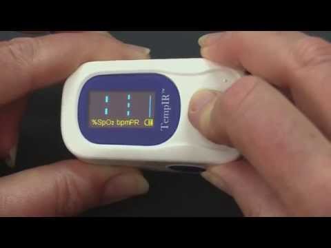 Finger pulse oximeter - quick set up and inserting batteries...