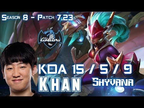 LZ Khan SHYVANA vs SEJUANI Jungle - Patch 7.23 KR Ranked
