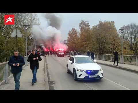 Korteo BHFanaticosa pred Finsku