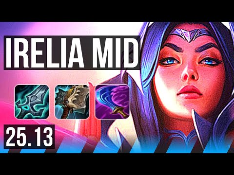 IRELIA vs ANIVIA (MID) | 60k DMG, Godlike, 22/5/7 | KR Master | 25.13