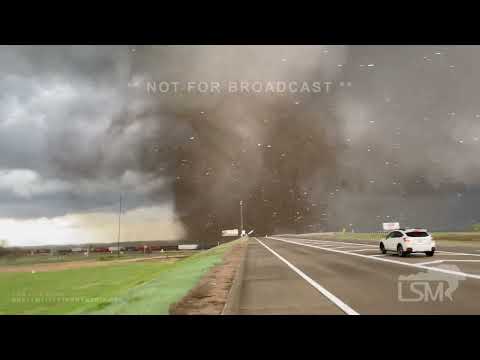 04-26-2024 Lincoln Nebraska  - Intense Debris Filled Tornado