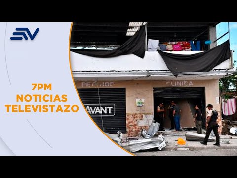 Criminales destruyen veterinaria de El Guabo con explosivos tras exigir pago extorsivo | Televistazo