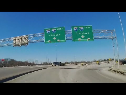 Michigan/Ohio/Indiana | Luna Pier to Elkhart via I-75 S, I-475 S, Dussel Dr, I-80/90 W Ohio Turnpike