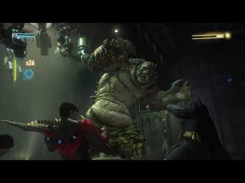 Batman: Arkham Knight - Killer Croc boss fight and its amazing
