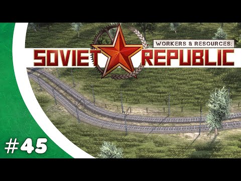 Zweigleisige Bahnstrecke - Let's Play - Workers & Resources: Soviet Republic 45/03 [Gameplay German]