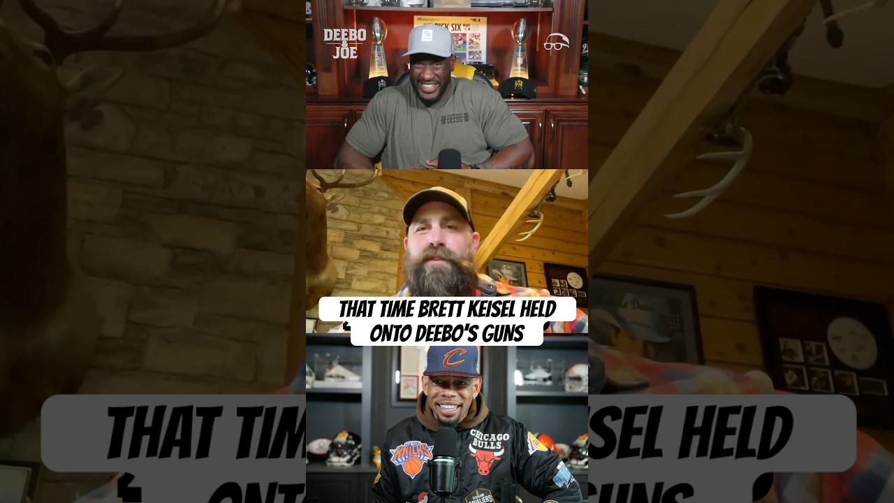 That time Deebo pulled up to Brett Keisel’s house and told him to hold his guns for him #DeeboAndJoe