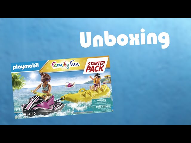 Vídeo relacionado con PLAYMOBIL | Vacation on The Beach | Paseo en Banana Inflable | Juguete para Mayores de 4 años | Regalo Ideal para niños | Diversión en el Agua con Figuras y Moto acuática | 71905
