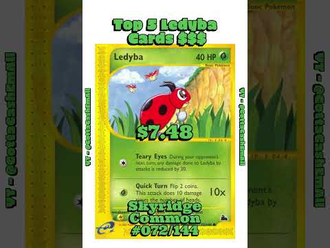 Top 5 Rarest Ledyba Pokémon Cards! #pokemon #pokemoncards #pokémon #top5 #tcg #collectiblecards