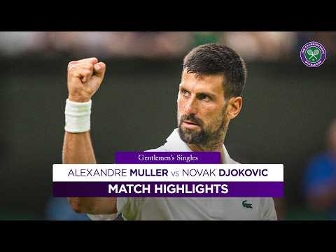 Late night DRAMA | Alexandre Muller vs Novak Djokovic | Highlights | Wimbledon 2025