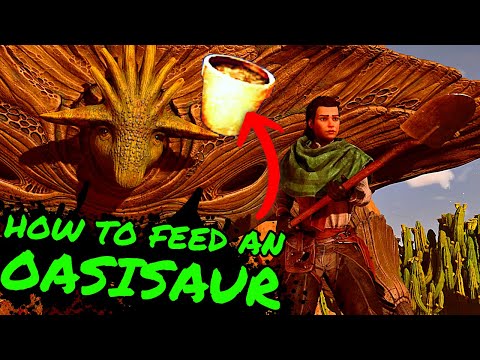 How To FEED an OASISAUR!!! Prevent it From Starving in Ark Survival Ascended!!!