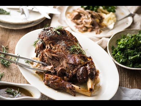 Slow Roasted Lamb Leg