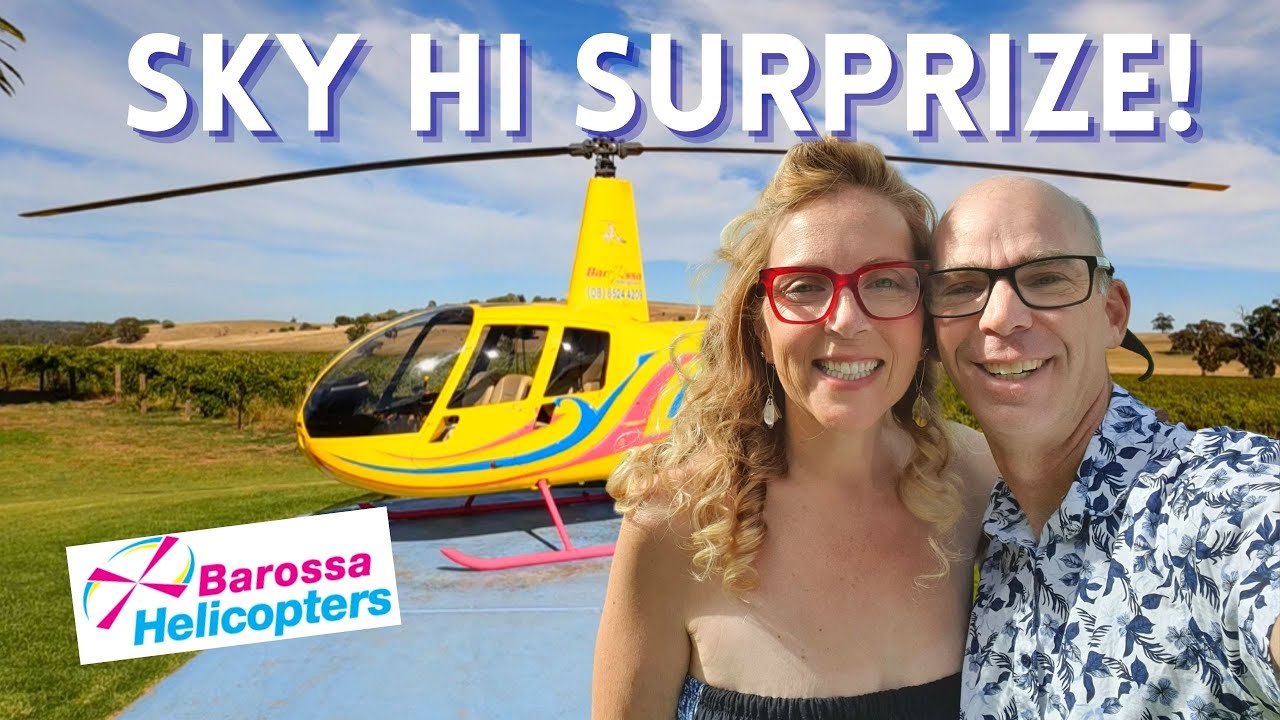 Join a duo as they experience a helicopter ride over the Barossa Valley.