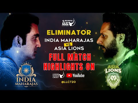 India Maharajas v Asia Lions - Highlights |  Match 7 - Eliminator  | Legends League Cricket 2023
