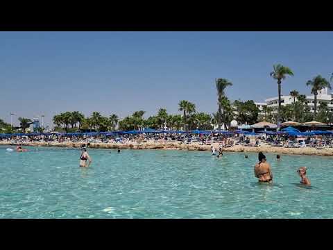Ayia Napa Nissi beach panoram view 2021 August #nissibeach