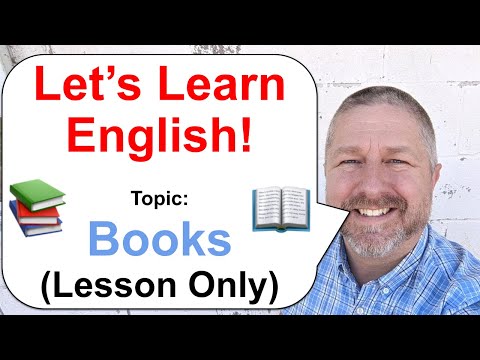 Let's Learn English! Topic: Books! 📙📚 (Lesson Only)