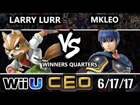 CEO 2017 Smash 4 - MSF | Larry Lurr (Fox) vs FOX MVG | MKLeo (Marth) Wii U Winner’s Quarters
