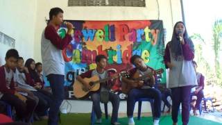 THE FAREWELL SINGER OF AR-RAHMAN JHS STUDENTS