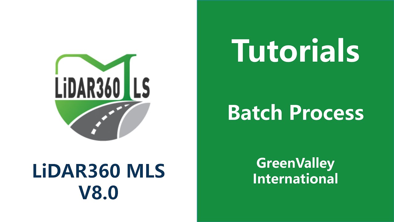 Geo Process  |  3. Batch Process LiDAR Software Tutorial