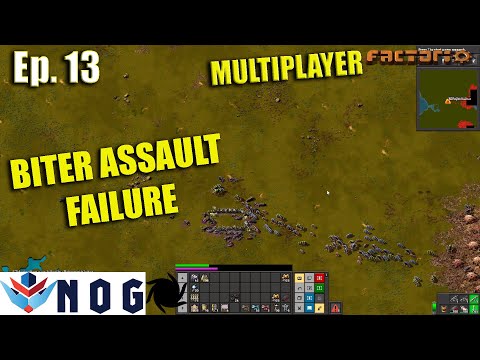 Factorio 1.0 Multiplayer 1K SPM Challenge Ep13 | Biter Failure