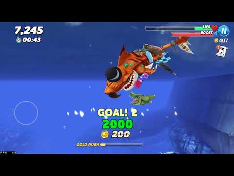 Atomic Shark Gameplay In South China Sea | Hungry Shark World