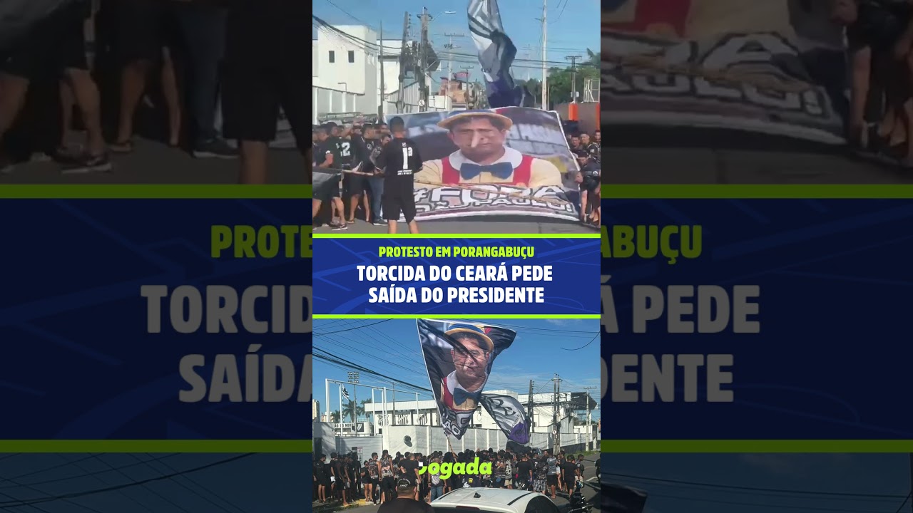 Imagem da notícia Torcida do Ceará faz protesto pedindo a saída do presidente João Paulo Silva