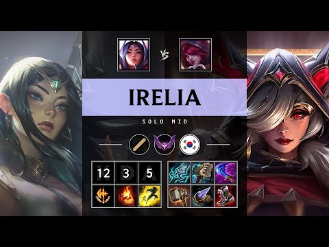 Irelia Mid vs Xayah: Triple Kill, Godlike - KR Master Patch 14.24
