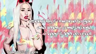 Iggy Azalea (feat. WatchTheDuck) - 100 (Lyrics Video) HD