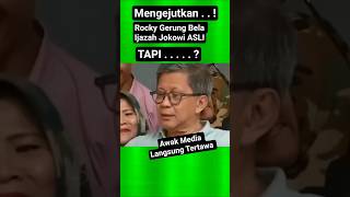 Download lagu Surprising me! Rocky Gerung defends Jokowi's genuine diploma, but... mp3