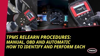 TPMS Relearn Procedures - Manual, OBD and Automatic - Izzy Shows Us How to Identify and Perform Each