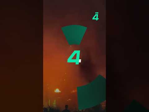 حريق كبير في مطعم وسط الناصرية 