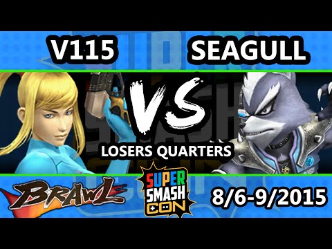 Super Smash Con - V115 (Zero Suit Samus) Vs. Seagull Joe (Wolf) - Losers Quarters - SSBB