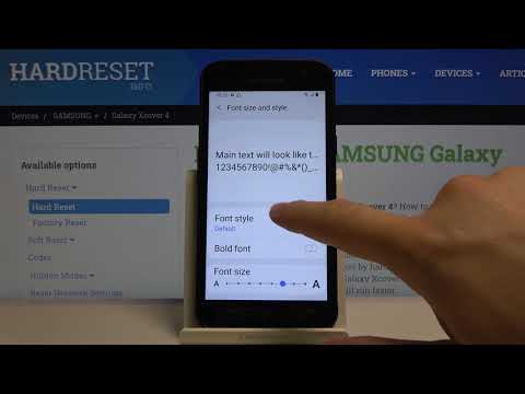 How to Change Font Style in SAMSUNG Galaxy Xcover 4 - Change Font Style