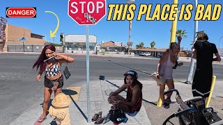 exploring las Vegas worst areas on my e scooter