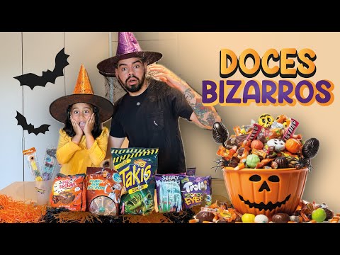 TRYING OUT WEIRD HALLOWEEN SWEETS WITH MIA 🎃