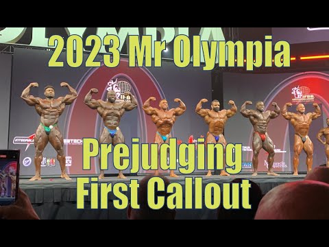 2023 Mr Olympia Prejudging first callout