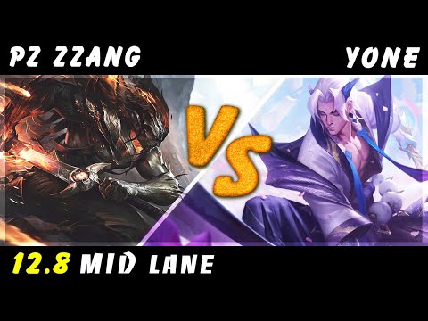 Pz Zzang - Yasuo vs Yone MID Patch 12.8 - Yasuo Gameplay
