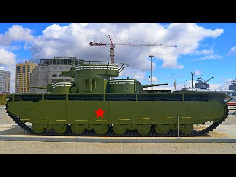 SOVIET HEAVY FIVE-TURRET T-35 TANK / THE ONLY ONE IN THE WORLD !!!