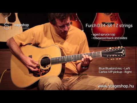 Furch (Stonebridge) D34SR 12 strings with Carlos VIP pickup in Stageshop