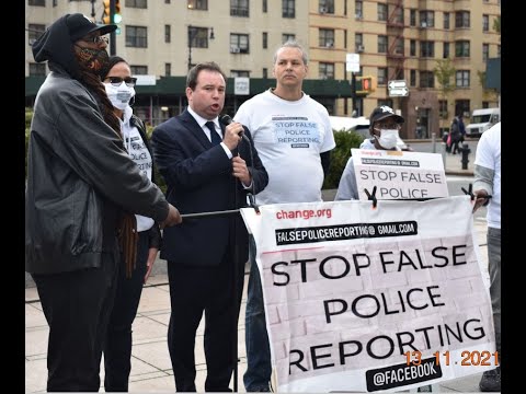 Jeff at the Stop False Police Reporting Rally in the Bronx at Lou Gehrig Plaza — Jeff Deskovic