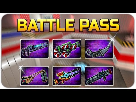 Pixel Gun 3D - Battle Pass Weapons Gameplay