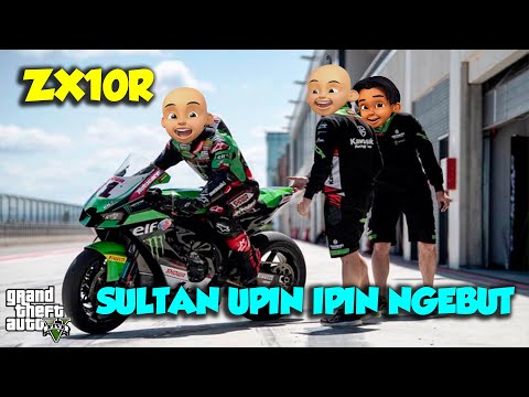 Sultan Upin Ipin BALAP KAWASAKI ZX10R Motor KENCANG DUNIA - GTA V Sultan Upin Ipin Terbaru
