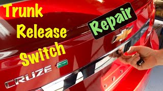 2011 12 13 14 Chevrolet Cruze Trunk Release Switch Repair (or License Lamp)